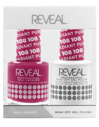 Bộ đôi sơn bóng và gel Reveal - 108 Radiant Purple