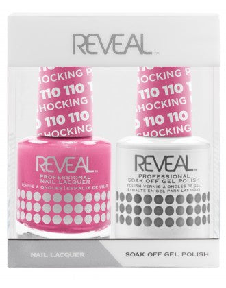 Bộ đôi sơn bóng và gel Reveal - 110 Shocking Pink