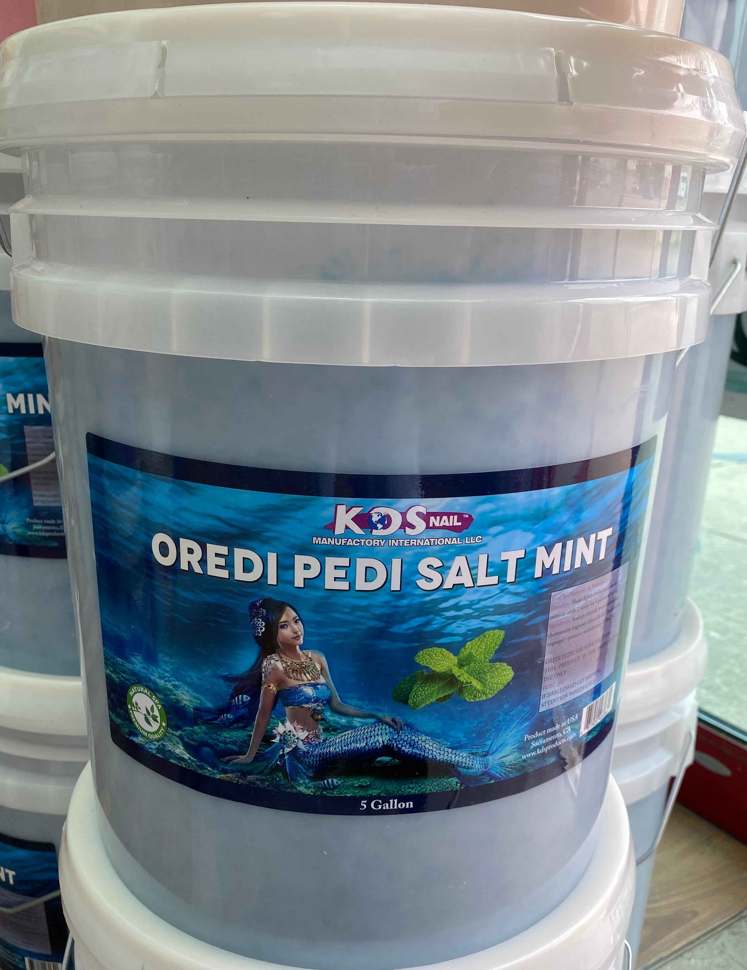 Xô muối KDS Oredi Pedi - Bạc hà